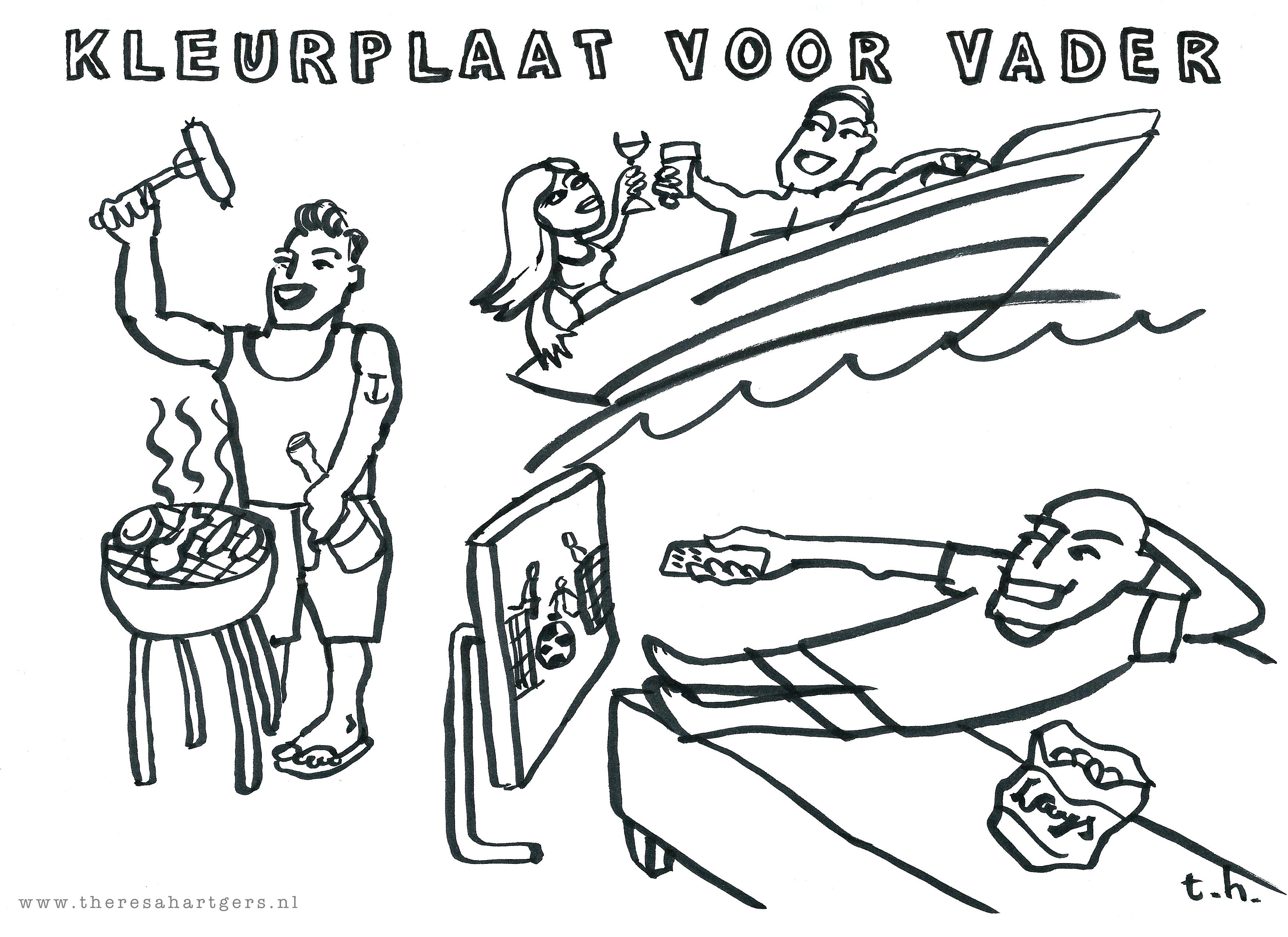 Welp kleurplaat voor vader – Theresa Hartgers TZ-92