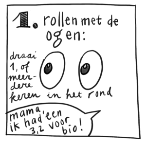 rollen met de ogen