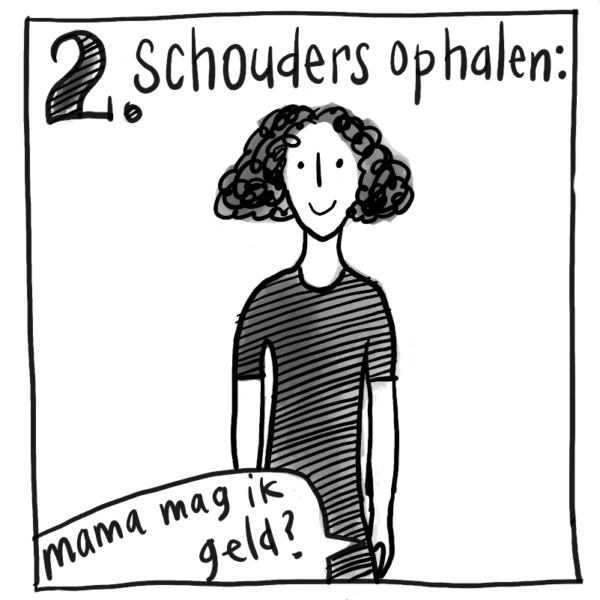 schouders ophalen